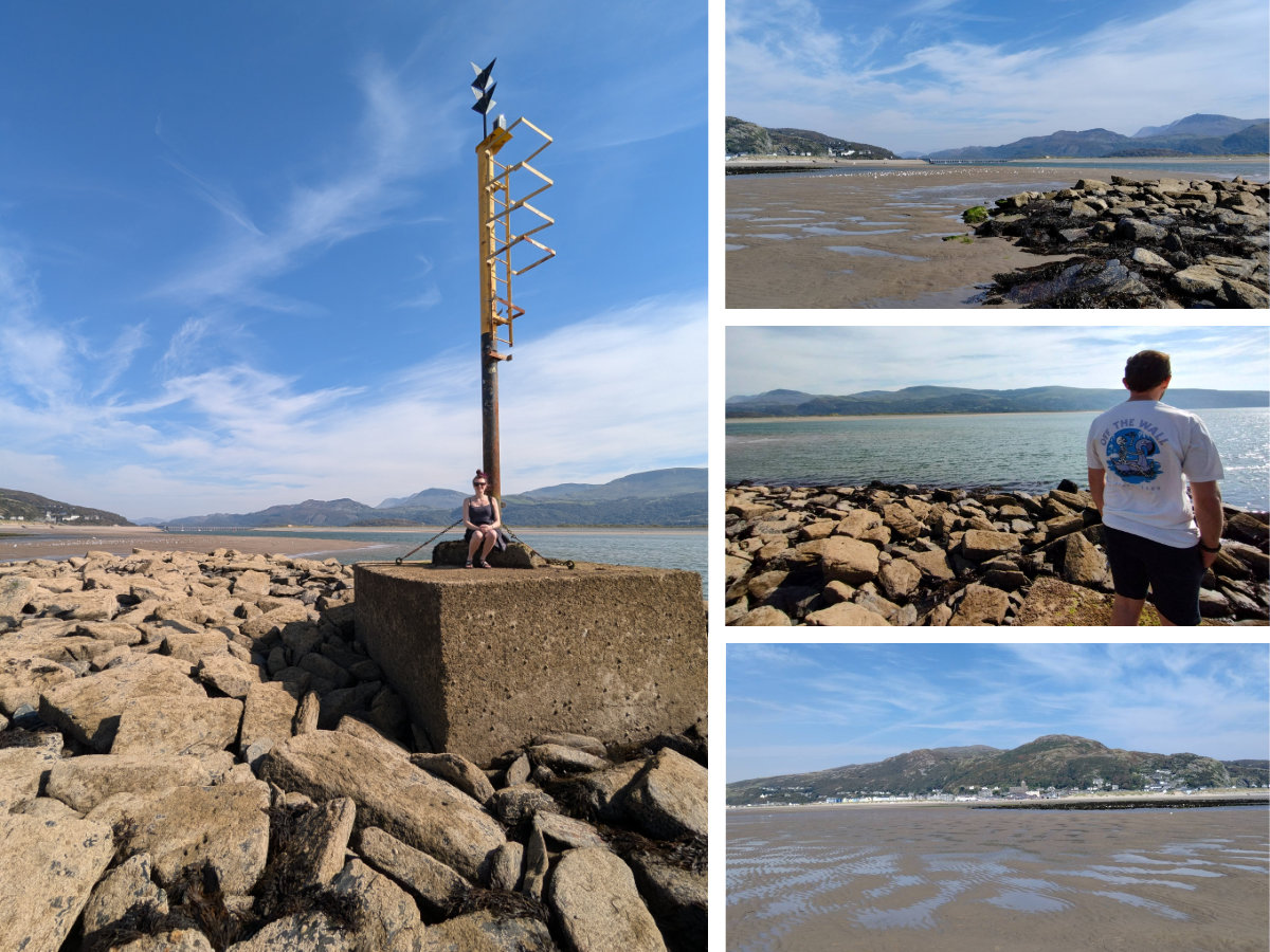 A beautiful spot to relax in the sunshine! Estuary and town views from the point