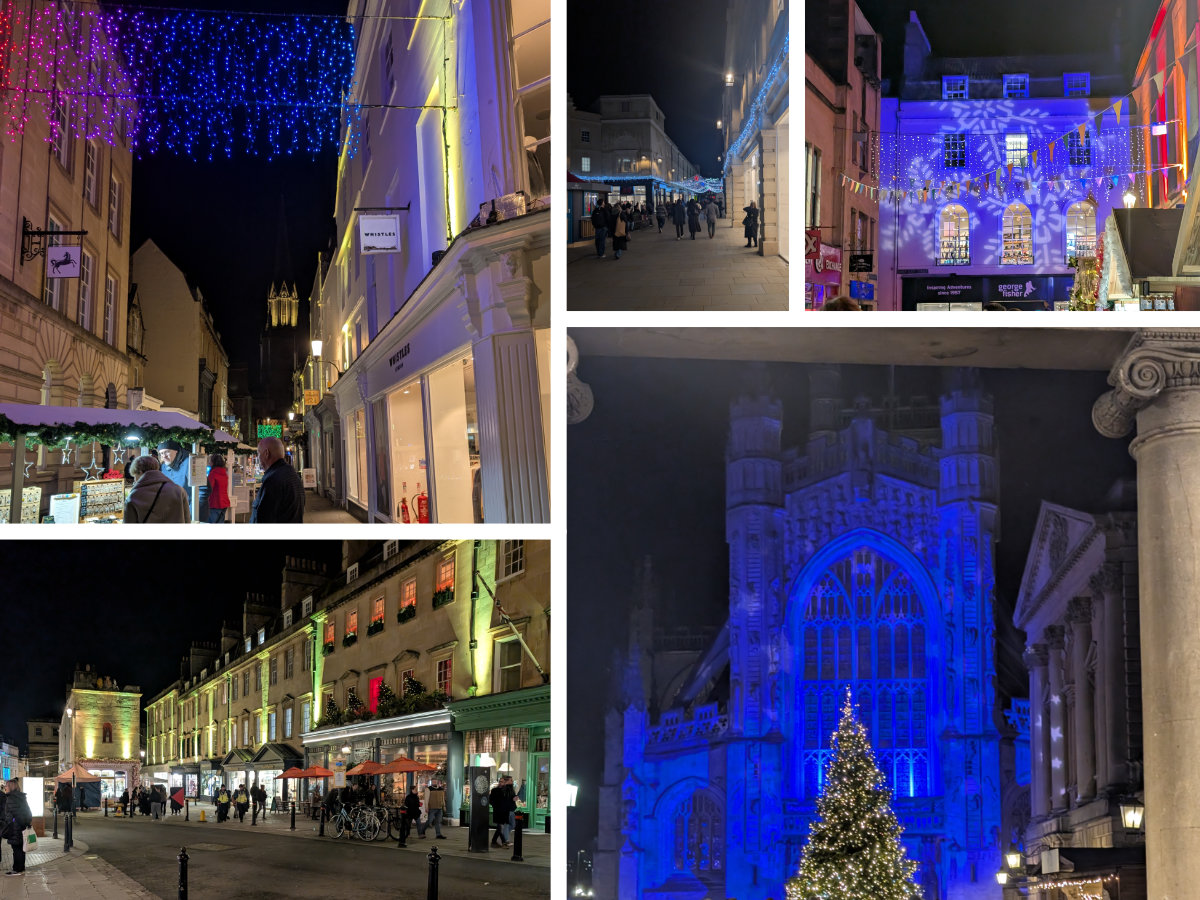 A christmassy Bath by night