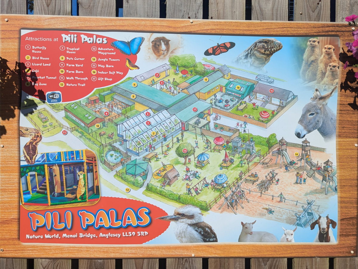 Attractions map at Pili Palas