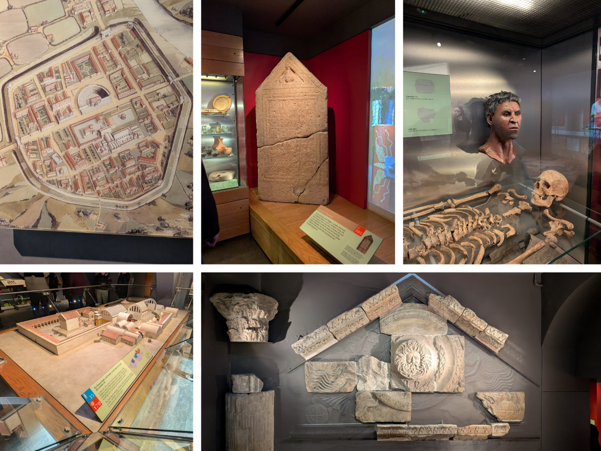 Exploring the museum displays