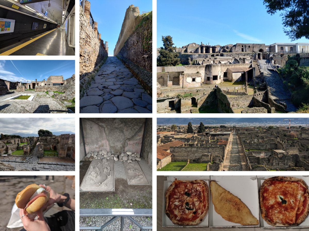 A day in Pompeii and food from Spuzzuliann pe’ Tuledo
